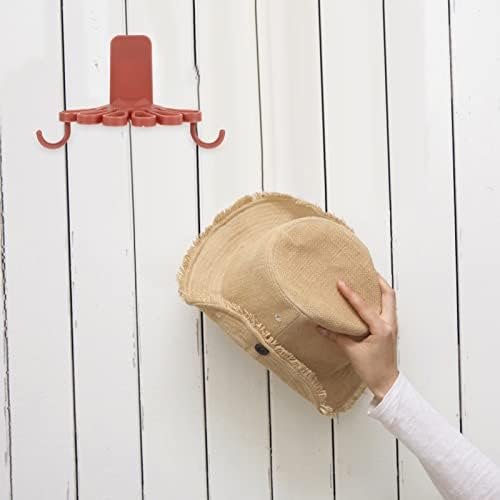 Housoutil Plastic Towel Rack Holder with Swivel Hooks