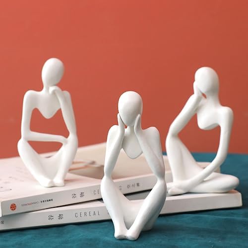 Winshall Sandstone Resin Thinker Statue 3PCS Set