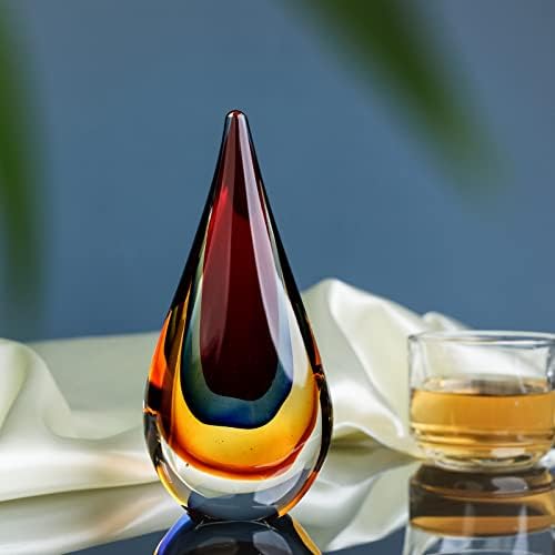 Yao Yuan Red Murano-Style Art Glass Statue