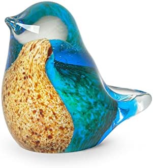 LONGWIN Handmade Glass Bird Figurine Sculpture