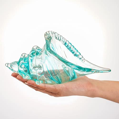 QFkris Hand Blown Glass Conch Figurine Home Decor 1