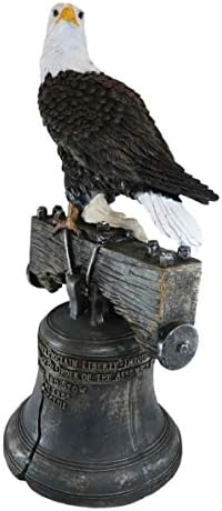 Ebros Gift 20 Tall Liberty Bell Eagle Home Decor Statue