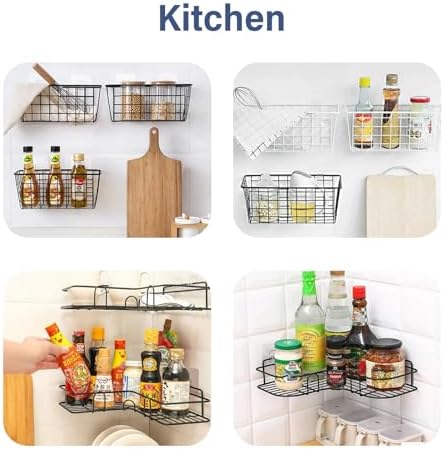YOLOPLUS 8-Pack Adhesive Hooks for Shower Caddy
