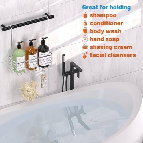 YUOROS 304 Stainless Steel Shower Caddy Over Door Organizer