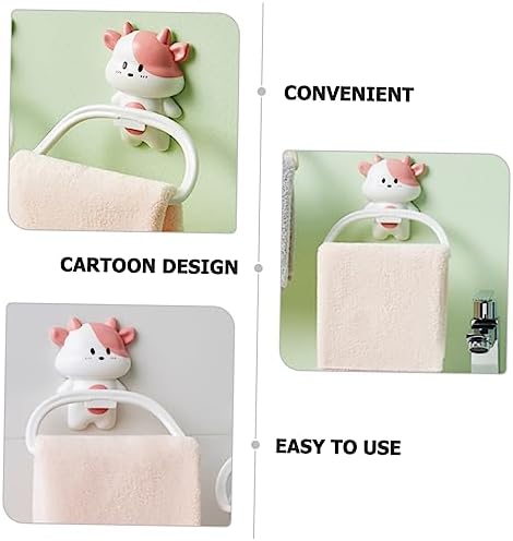 Cabilock Cute Towel Holder Wall Mounted Bathroom Decor