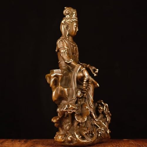 Chinese Brass Buddha Statue for Home Office Decor