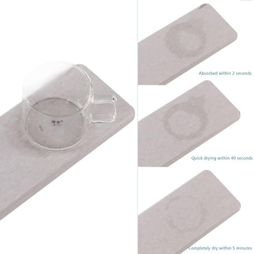NiuYichee Set of 4 Water Absorbent Diatomite Coasters 1