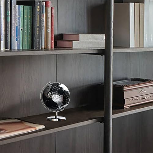 World Globe 360 Rotating Statue Decor Figurine