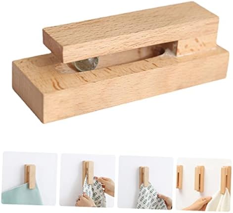 Parliky Solid Wood Bathroom Towel Rack Hook