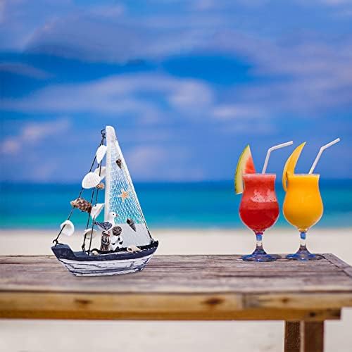 Mini Wooden Beach Statue - Home Decor Fireplace Decor