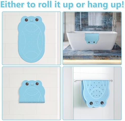 DAECHAO Frog Bath Mat for Kids - Non Slip 30x18 Inch