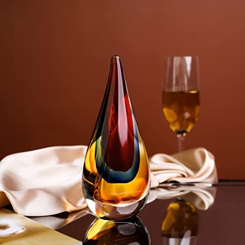 Yao Yuan Red Murano-Style Art Glass Statue