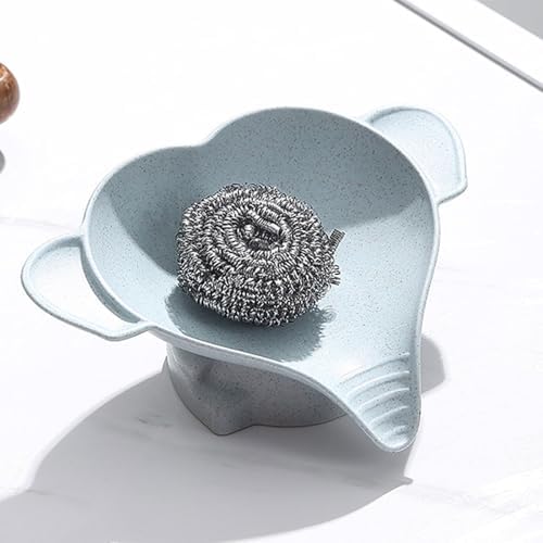 REDYY 2 Piece Elephant Soap Dish for Kids Waterproof Holder