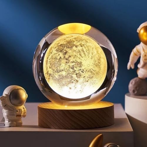 Nudsfuii Solar System Crystal Ball Sculpture Home Decor