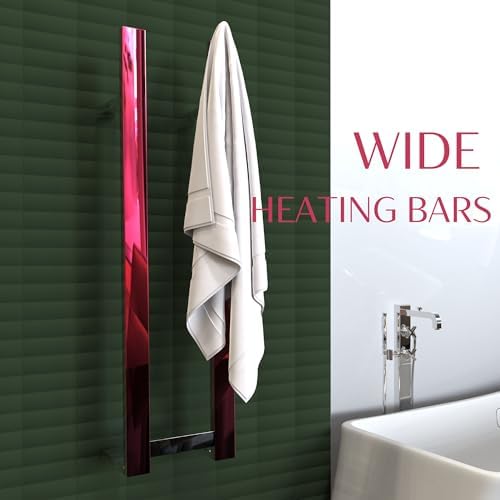 COZYBASE Heated Towel Rack with Timer and Storage