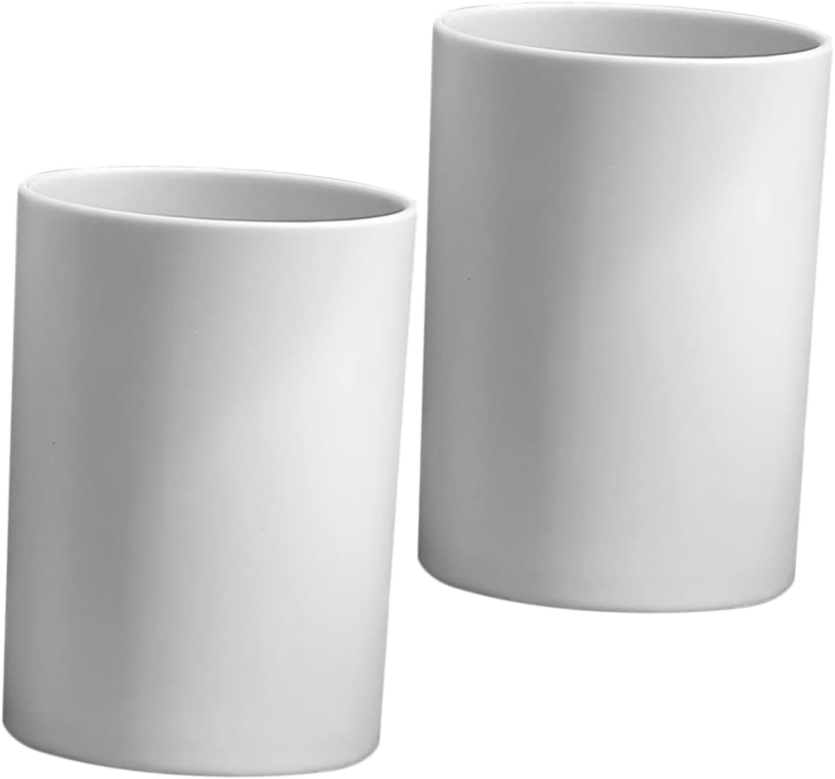 2pcs Reusable Plastic Toothbrush Cups for Bathroom