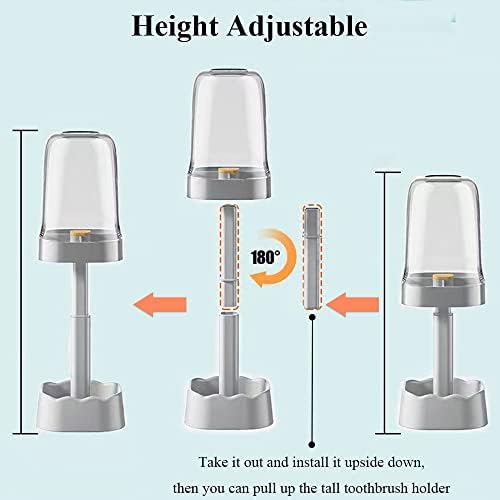 Oniapro 1 Piece Adjustable Toothbrush Holder with Cover 1
