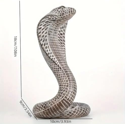 Cobra Statue Sculpture Resin 708 Inches Home Decor 1