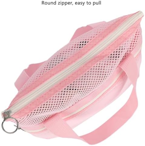 GYEUKHAM Mesh Shower Caddy Portable Toiletry Bag - Quick Drying and Organized Pink