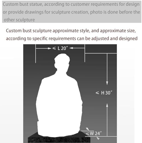 Customized Bust Statue - Marble Half-Body Portrait Sculpture