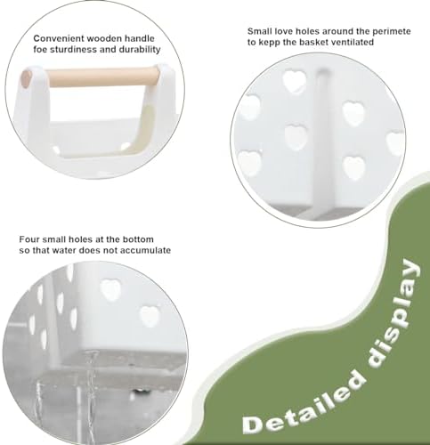 Anyoifax Portable Shower Caddy with Handle and Drainage Holes