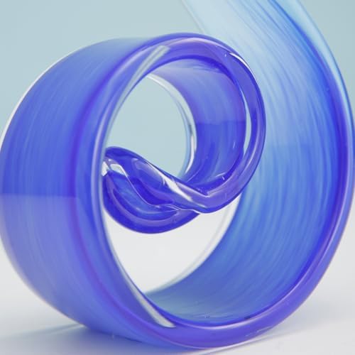 115 Tall Hand-Blown Glass Flame Art Statue Home Decor