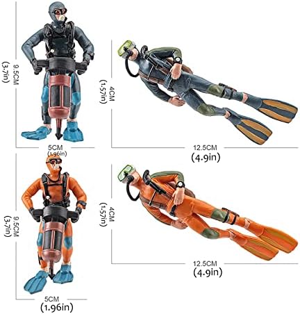 Nudsfuii Mini Diver Statue Home Decor