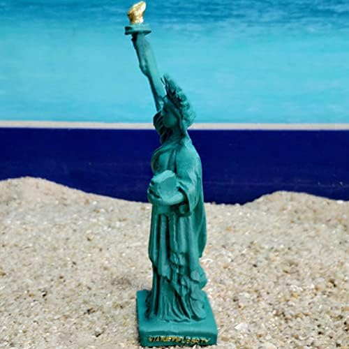 PRETYZOOM 12cm Statue of Liberty Resin Figurine
