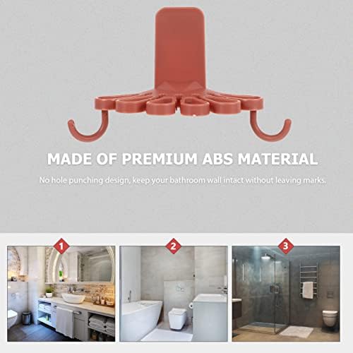 Housoutil Plastic Towel Rack Holder with Swivel Hooks