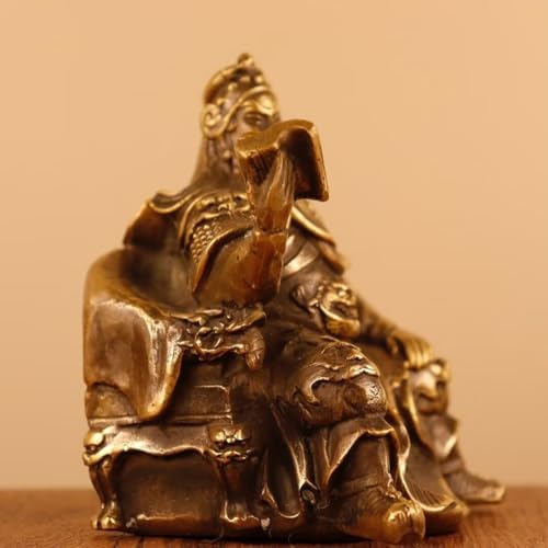 Guan Yu Brass Statue Feng Shui Decor 393551IN