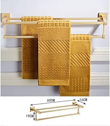 LeGDOr Nordic Light Luxury Brushed Gold Towel Rack Set 1
