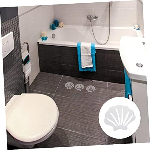 VOSAREA 12Pcs Shell Shape Safety Decals for Bathroom