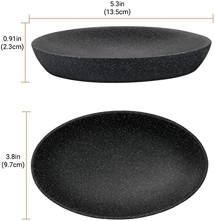 Shinowa Gravel Black Soap Dish - Mini Resin Storage Tray