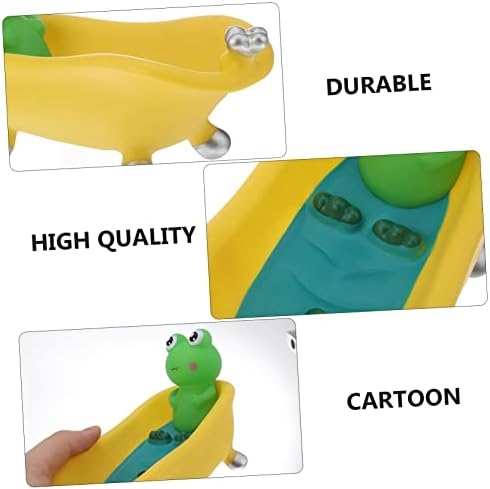 SHOWERORO 1pc Frog Soap Holder Drain Tray