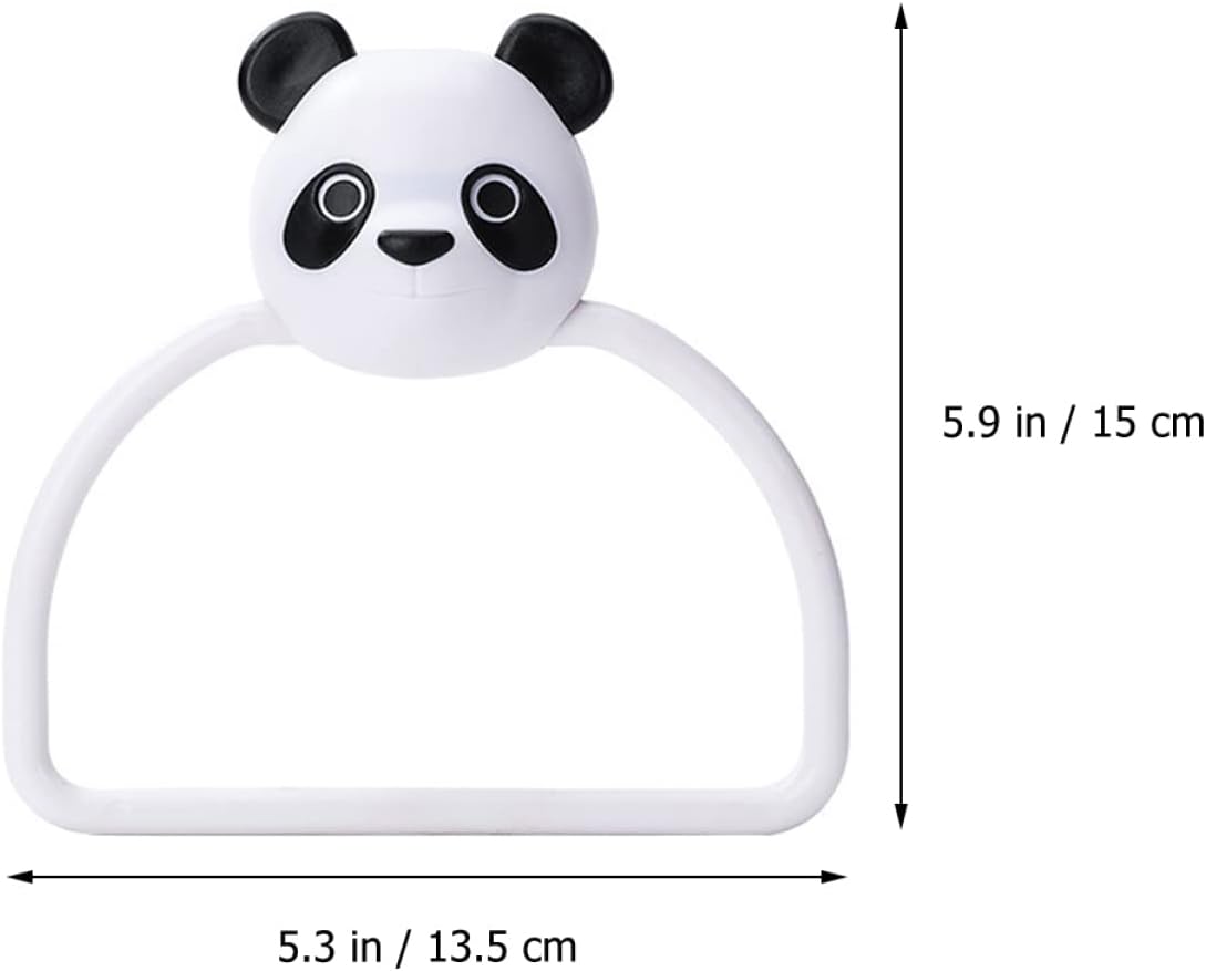 Holibanna 3pcs Wall Mounted Towel Rack with Cartoon Design