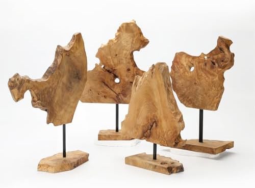 NAHARO Handcarved Root Wood Sculpture - Rustic Decor