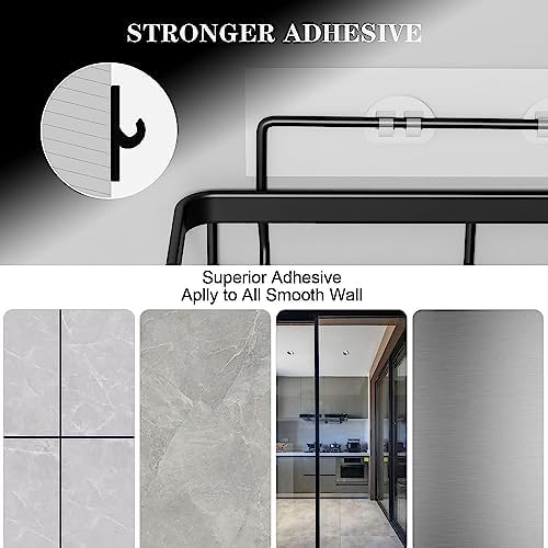 Posyla 5 Pack Stainless Steel Shower Caddy Set