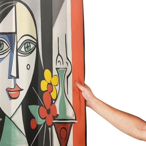 DAOWANGZUO Female Face Shower Curtain Set 72x72in