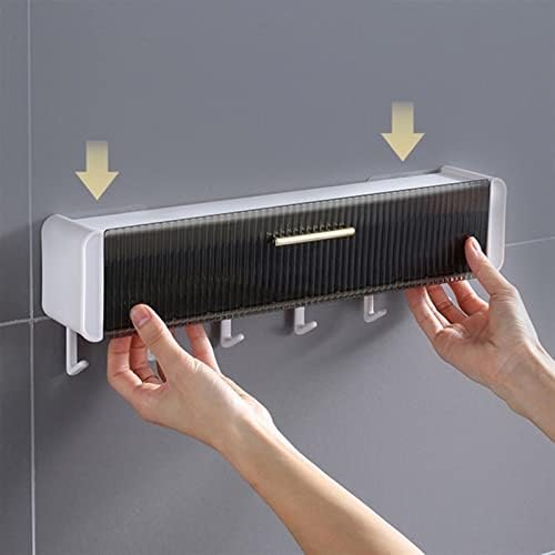 XUNTING Wall Hook with Drawer Storage Rack for Bathroom