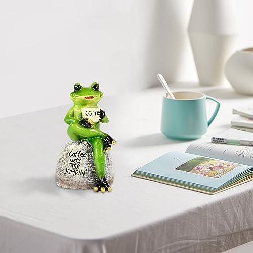 Sitting Frog Garden Statue - Home Decor Figurine 1
