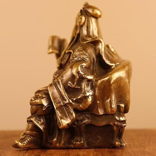 Guan Yu Brass Statue Feng Shui Decor 393551IN
