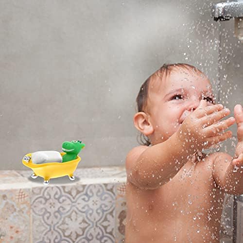 HOLIDYOYO Sturdy Dinosaur Soap Drain Holder