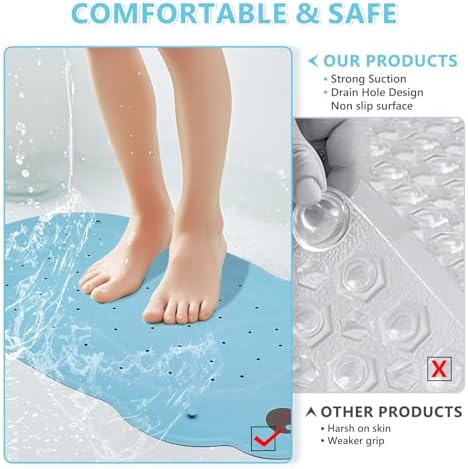 DAECHAO Frog Bath Mat for Kids - Non Slip 30x18 Inch