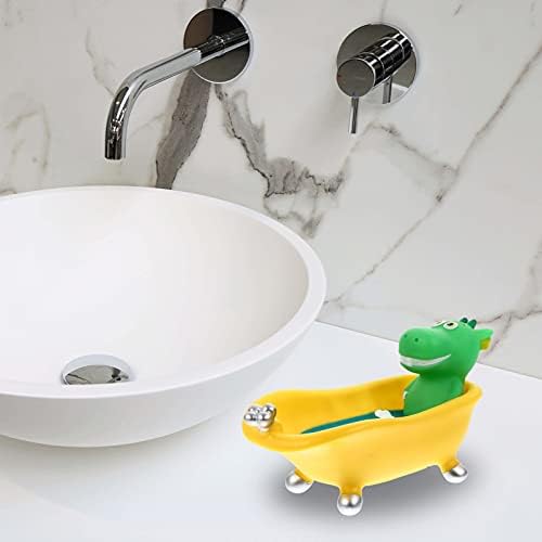 Zerodeko Dinosaur Soap Drain Holder Storage Box