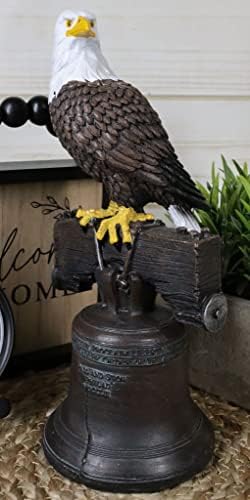 Ebros Independence Day Liberty Bell Eagle Figurine 1
