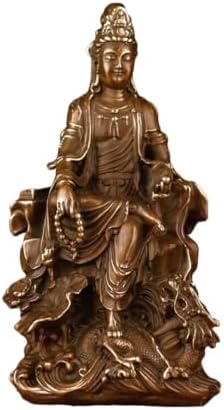 Chinese Brass Buddha Statue for Home Office Decor