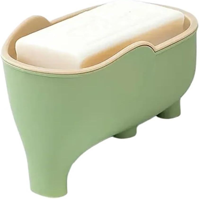 YOYDHVMKR Soap Dish Double Layer Elephant Design