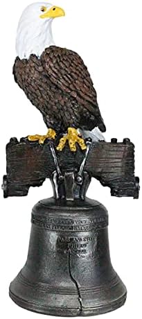 Ebros Independence Day Liberty Bell Eagle Figurine 1