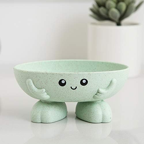 Eco-Friendly Plant Fibre Soap Dish with Smiling Face