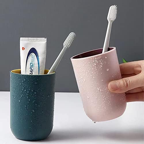 RabyLeo Unbreakable Reusable Cups Set of 2 Light Pink Navy Blue
